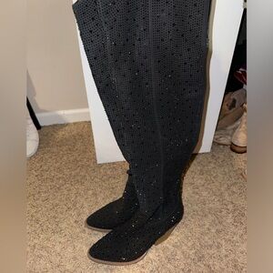 Western knee high boots